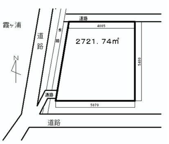 土地 茨城県稲敷市大島 JR鹿島線潮来駅 2,000万円