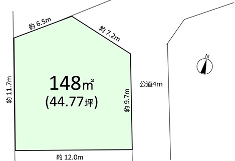 土地 稲敷市月出里 JR常磐線（取手〜いわき）ひたち野うしく駅 150万円