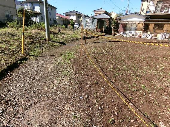 曽屋　建築条件無し売地 現地土地写真