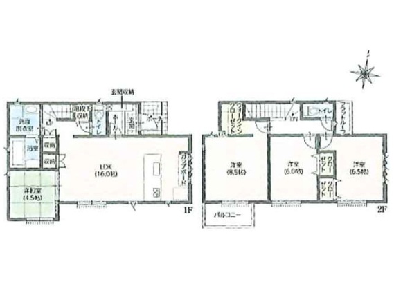 秦野市水神町 間取り図