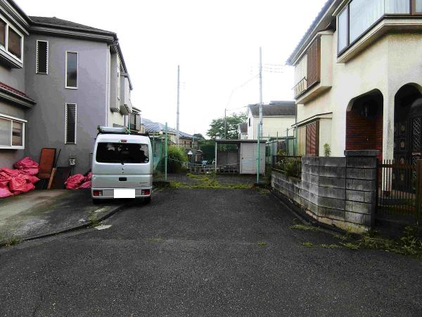 あきる野市草花　建築条件無し売地 現地土地写真