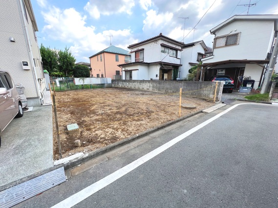 西多摩郡瑞穂町むさし野2丁目　建築条件無し売地 現地土地写真
