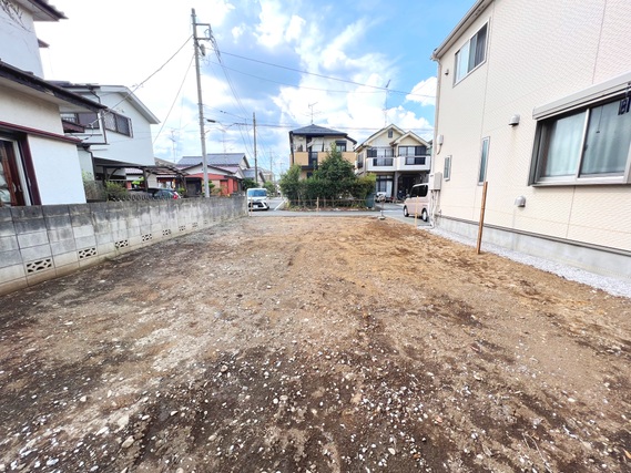 西多摩郡瑞穂町むさし野2丁目　建築条件無し売地 現地土地写真