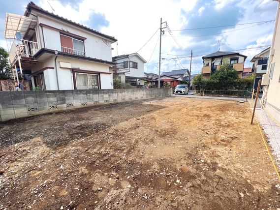 西多摩郡瑞穂町むさし野2丁目　建築条件無し売地 現地土地写真