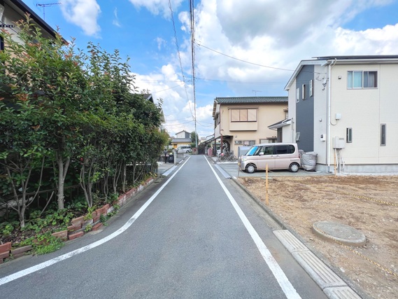 西多摩郡瑞穂町むさし野2丁目　建築条件無し売地 現地土地写真