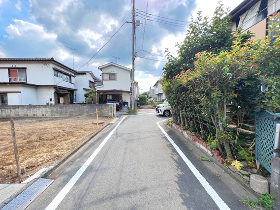 西多摩郡瑞穂町むさし野2丁目　建築条件無し売地 現地土地写真