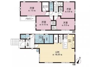 新築戸建 埼玉県川口市大字赤井 埼玉高速鉄道鳩ケ谷駅 4,180万円