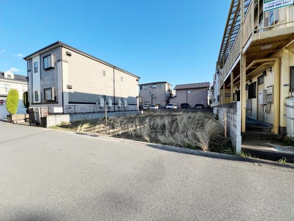 越谷市南町3丁目　建築条件無し　 現地土地写真