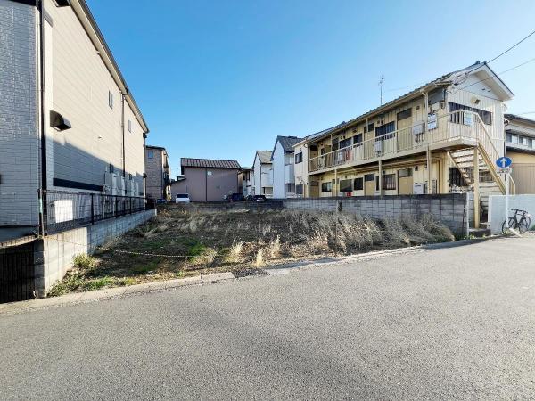 越谷市南町3丁目　建築条件無し　 現地土地写真