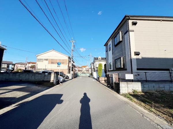 越谷市南町3丁目　建築条件無し　 現地土地写真