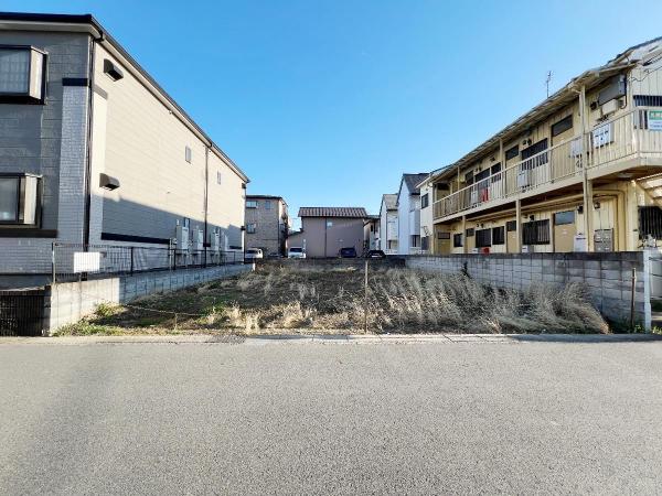 越谷市南町3丁目　建築条件無し　 現地土地写真