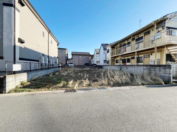 越谷市南町3丁目　建築条件無し　 現地土地写真