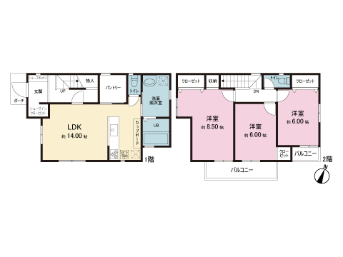 新築戸建 神奈川県横須賀市久村 京急久里浜線京急久里浜駅 2,880万円