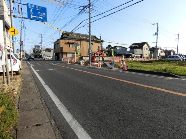 我孫子市布佐　建築条件無し売地 現地土地写真