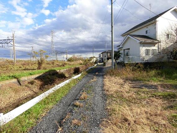 加須市馬内　建築条件無し売地 現地土地写真