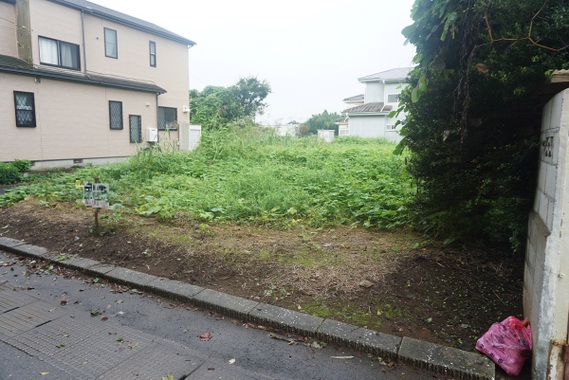 八街市朝日　建築条件無し売地 現地土地写真