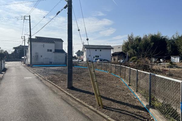 宇都宮市さつき3丁目　建築条件無し売地 現地土地写真