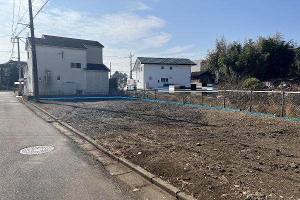 宇都宮市さつき3丁目　建築条件無し売地 現地土地写真