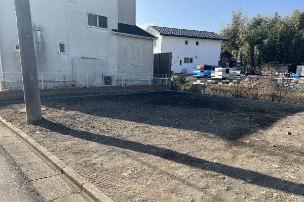 宇都宮市さつき3丁目　建築条件無し売地 現地土地写真