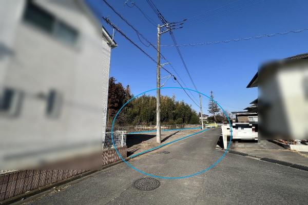 宇都宮市さつき3丁目　建築条件無し売地 現地土地写真
