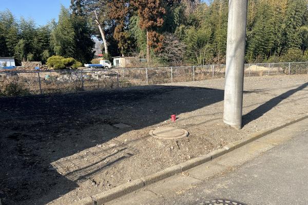 宇都宮市さつき3丁目　建築条件無し売地 現地土地写真