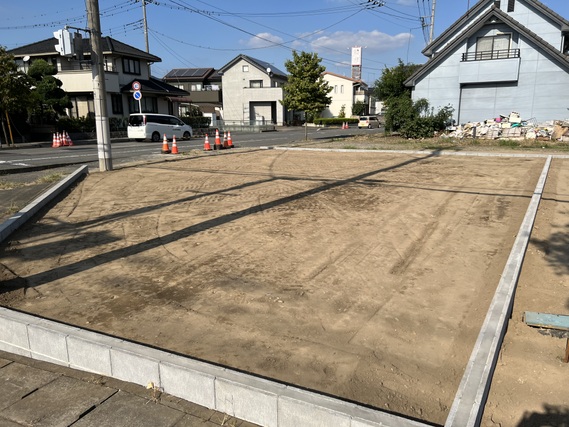 伊勢崎市田中島町　売地　No1 現地土地写真