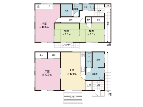 中古戸建 沼津市常盤町１丁目20-5 JR東海道本線（熱海〜米原）沼津駅 1,350万円