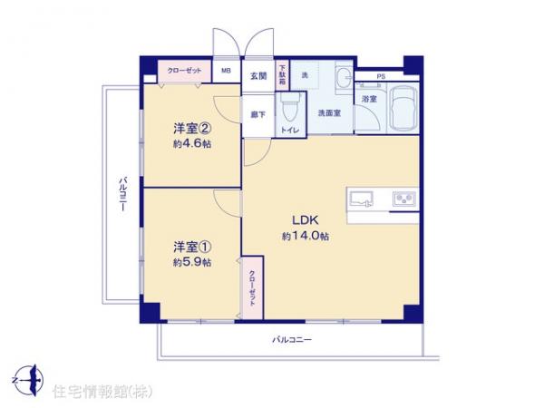 中古マンション 埼玉県川越市岸町２丁目4-7 東武東上線川越駅 1,088万円