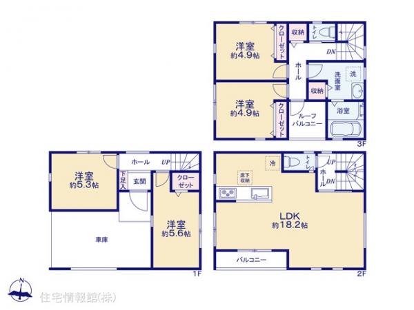 新築戸建 神奈川県横浜市都筑区池辺町3413 JR横浜線鴨居駅 3,880万円