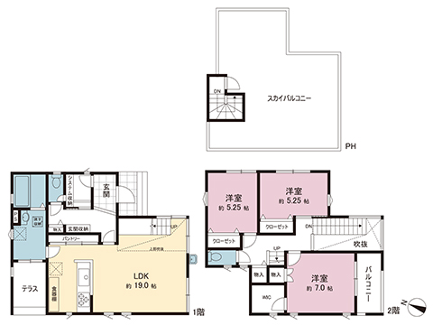 秦野市曽屋 戸建 間取り図