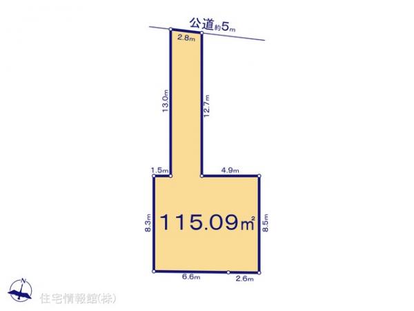 土地 埼玉県川口市大字東本郷1644-1 埼玉高速鉄道南鳩ケ谷駅 2,399万円