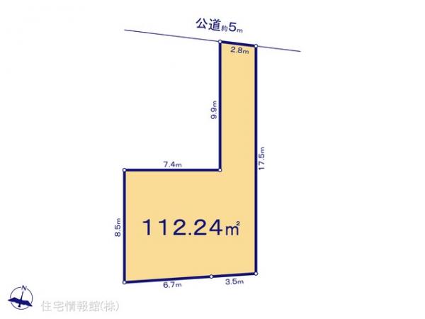 土地 埼玉県川口市大字東本郷1644-1 埼玉高速鉄道南鳩ケ谷駅 2,399万円