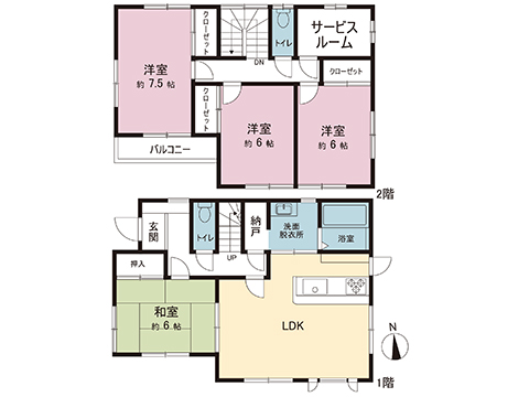 中古戸建 北足立郡伊奈町栄６丁目33-3 JR湘南新宿ライン（宇都宮逗子）蓮田駅 1,980万円