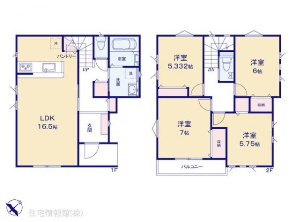 新築戸建 埼玉県越谷市大字下間久里567-30 東武伊勢崎線大袋駅 3,290万円