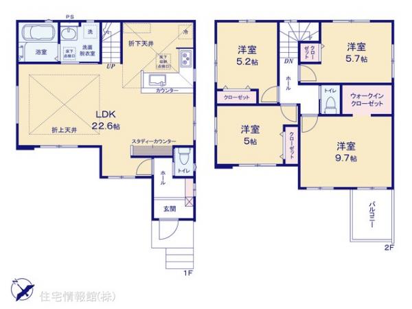 新築戸建 埼玉県八潮市大字鶴ケ曽根1650-4 つくばエクスプレス八潮駅 3,599万円