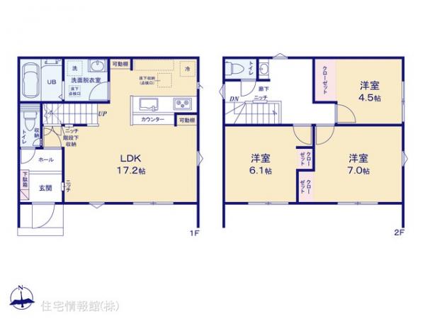 新築戸建 千葉県船橋市芝山６丁目145-2 新京成電鉄線北習志野駅 3,880万円