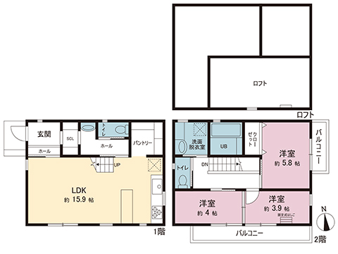 新築戸建 町田市本町田3455-29 小田急線玉川学園前駅 3,680万円