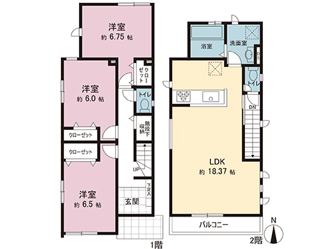 新築戸建 横浜市金沢区谷津町 京急本線金沢文庫駅 5,980万円