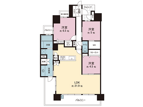 中古マンション 宇都宮市陽東１丁目11-23 宇都宮芳賀ライト線陽東３丁目駅 3,180万円