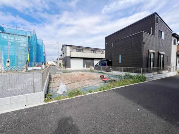 川口市大字榛松 建築条件無し土地 現地土地写真