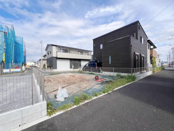 川口市大字榛松 建築条件無し土地 現地土地写真