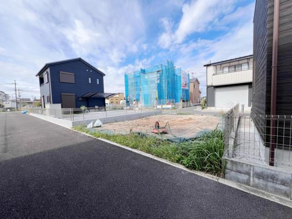 川口市大字榛松 建築条件無し土地 現地土地写真
