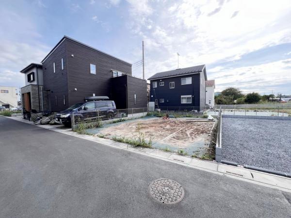 川口市大字榛松 建築条件無し土地 現地土地写真