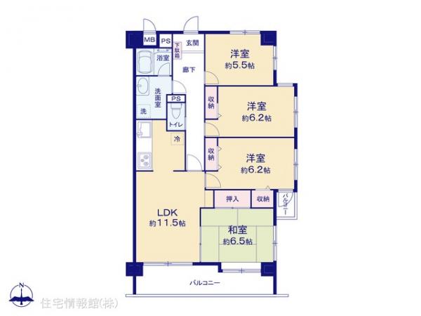 中古マンション 埼玉県さいたま市中央区新中里３丁目17-2 JR埼京線与野本町駅 3,099万円