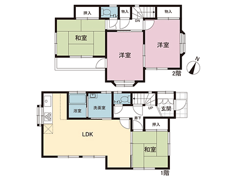 中古戸建 上尾市中妻４丁目 JR高崎線桶川駅 1,990万円