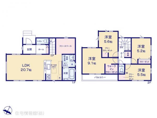 新築戸建 埼玉県ふじみ野市大井武蔵野 東武東上線ふじみ野駅 2,699万円