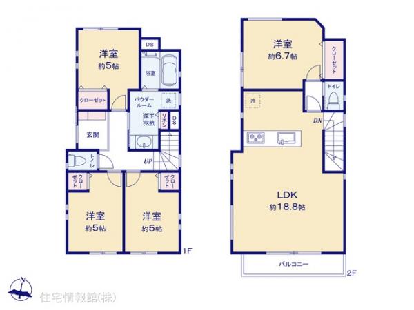 新築戸建 神奈川県川崎市高津区蟹ケ谷313-45 東急東横線元住吉駅 4,680万円