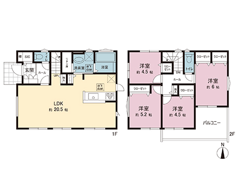 新築戸建 神奈川県横須賀市岩戸３丁目 京急久里浜線北久里浜駅 3,780万円
