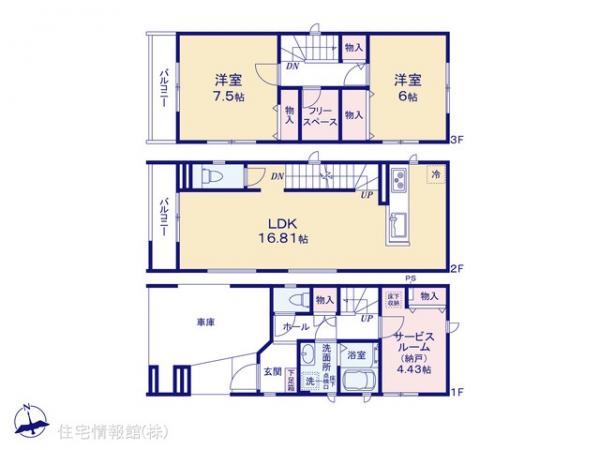 新築戸建 埼玉県川口市川口５丁目 JR京浜東北線川口駅 5,190万円