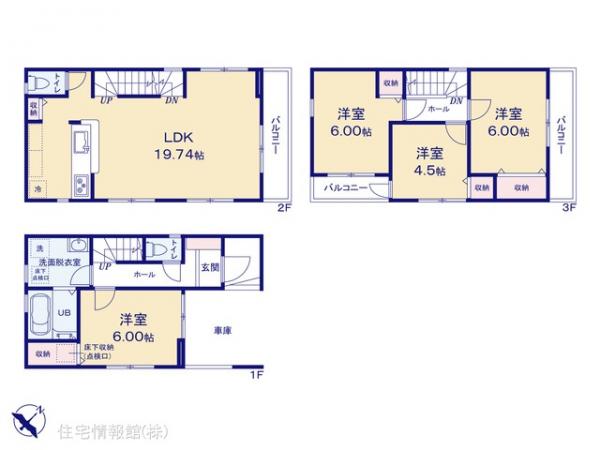 新築戸建 埼玉県川口市元郷５丁目22 埼玉高速鉄道川口元郷駅 4,280万円